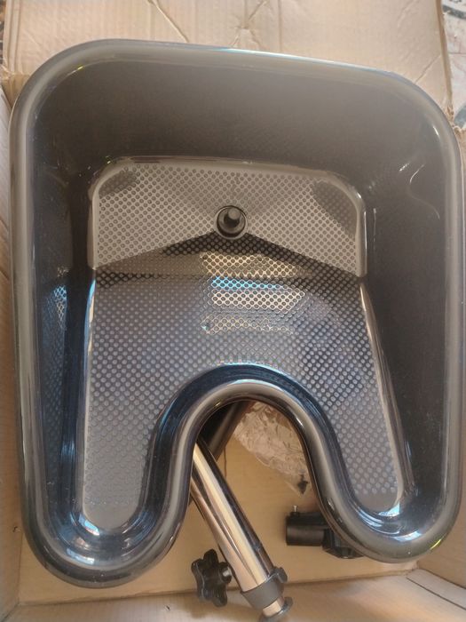 Chiuveta coafor Physa Carpi, 47x43x86cm negru mobila profesionala noua