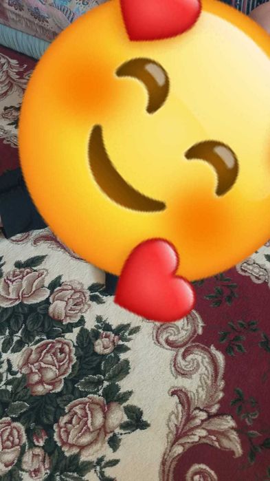 Ковер шерстяной красный