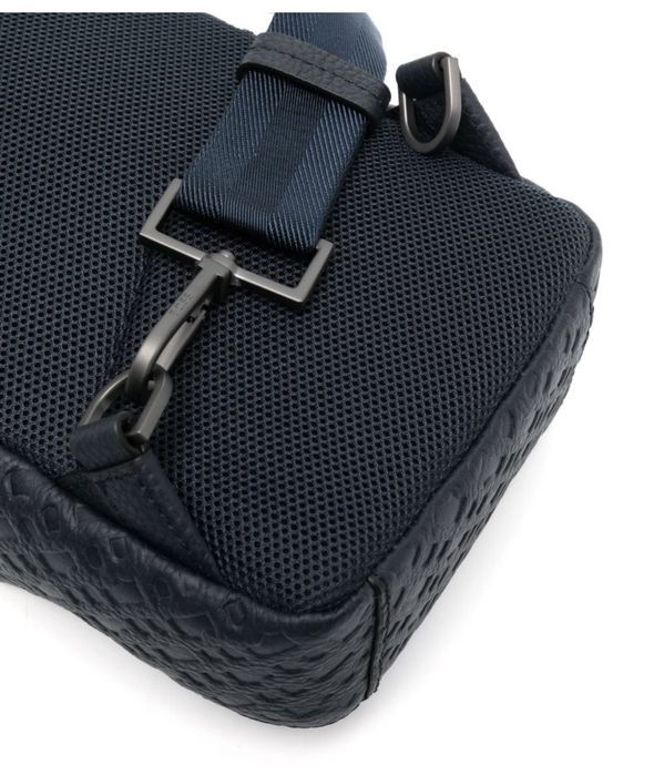 Рюкзак BOSS кожаный с монограммой