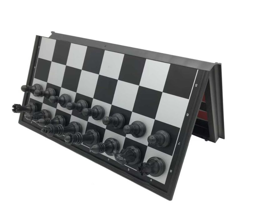 Магнитен шах 3 в 1 комплект - Шах Табла и Дама (морски шах) 2 размера