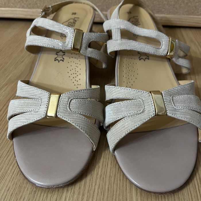 Sandale damă piele naturală Linea Comfort Zodiaco, mărimea 39 (Made in Italy)