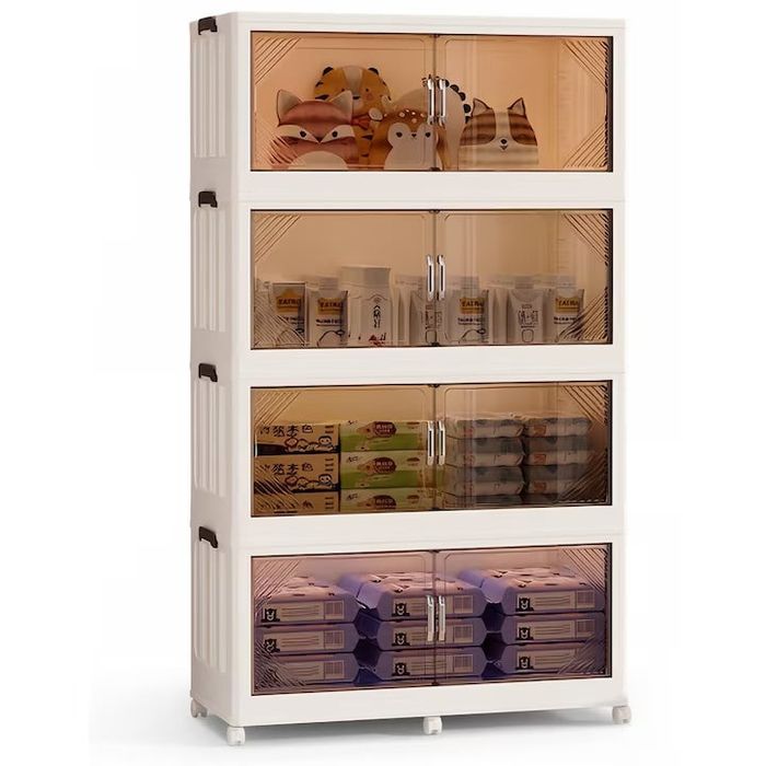 Dulap de depozitare modular si pliabil (două bucăți)