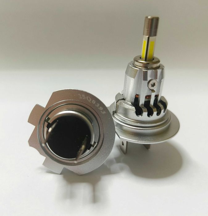 Mini H7 LED / мини ЛЕД диодни 360 крушки, canbus,вентилатор,6500K,130W