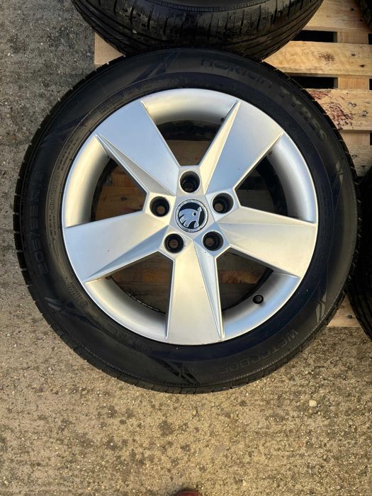 Jante Skoda (Octavia 2/3, Golf, Jetta etc) 5x112 R16 + anvelope noi