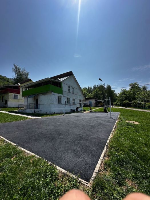 Асфальт . Асфальтирование . горячий асфальт