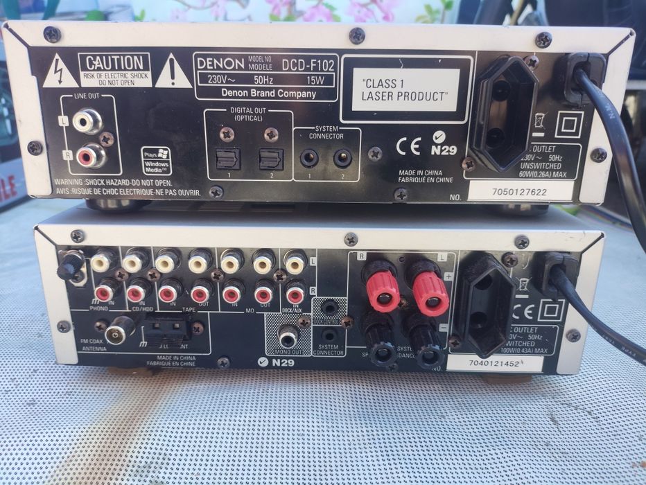 Sistem hi-fi DENON DRA f-102 si DCD f-102