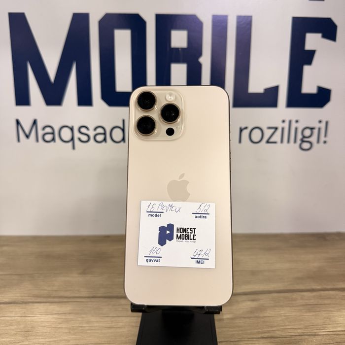 iPhone 16 Pro Max 512gb 100% NASIYA BOR