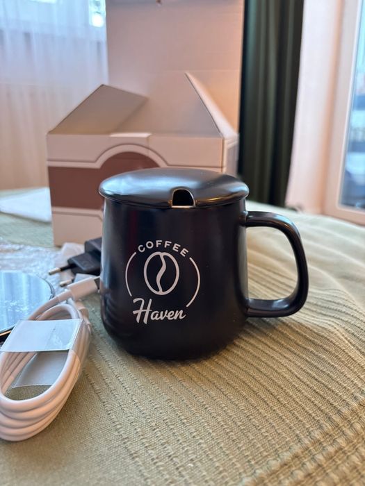 Cana Ceramica Auto-Incalzire si Incarcare Wireless Telefon