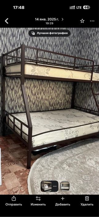 Продам двухярусную кровать м матрасами