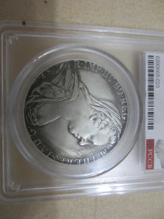 Moneda argint 1 Thaler-Maria Theresia 1780 in caseta catalogata AU55