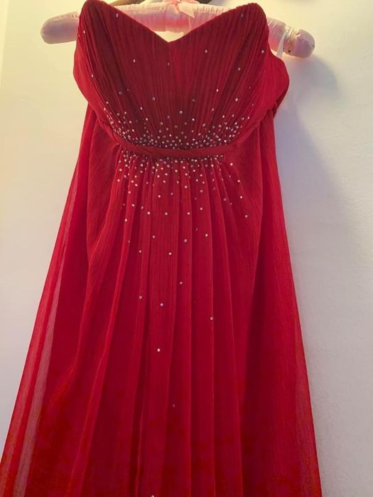 Rochie de mătase naturală cu cristale Swarowski