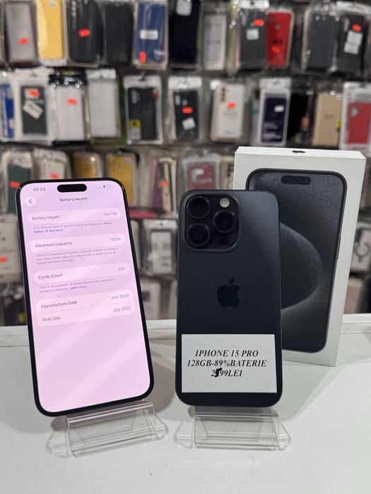 iSellStore Valcea: iPhone 15 Pro / 15 Pro Max Black