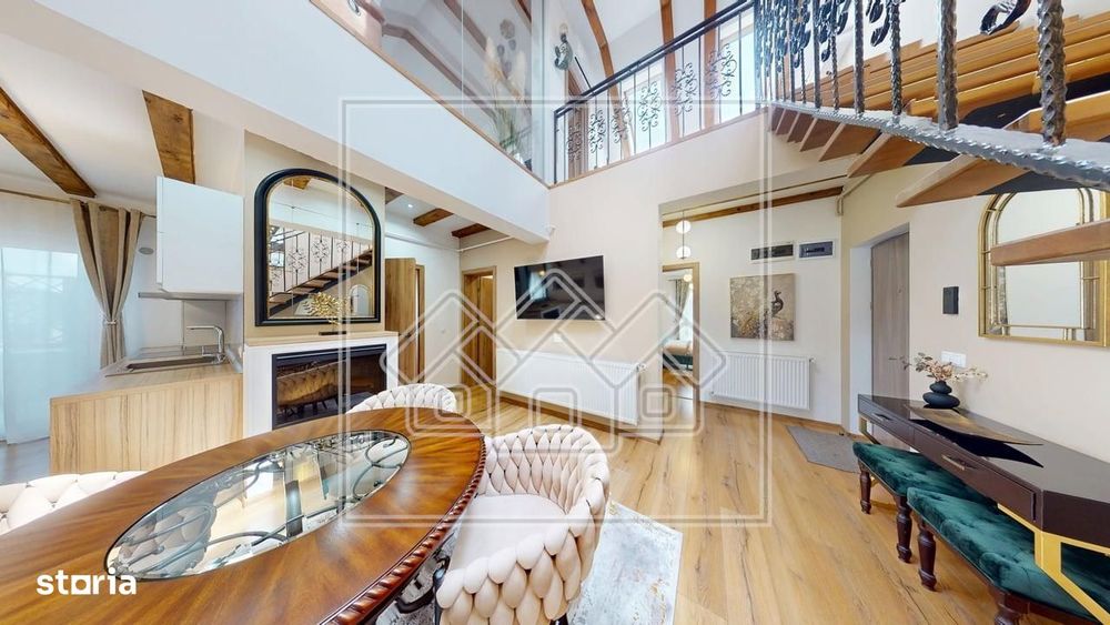 Penthouse cu 4 camere si terasa, mobilat si utilat, Calea Cisnadiei