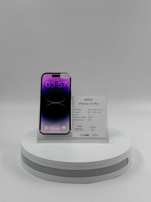 Aple iPhone 14 Pro 128 GB baterie 100% Garantie 24 luni CashBox