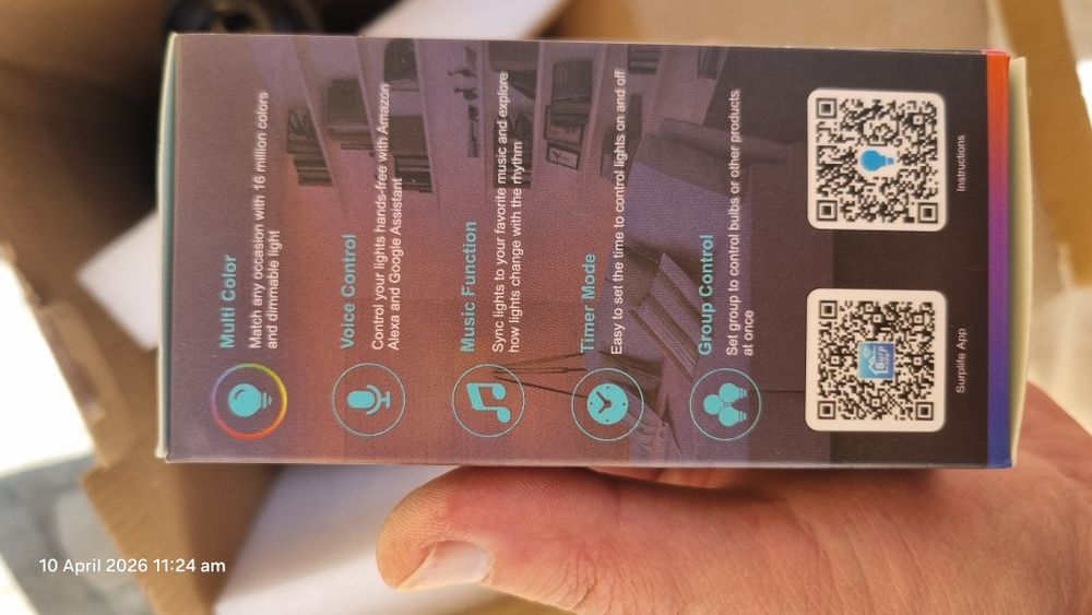 Set 2 lampi RGBW de podea