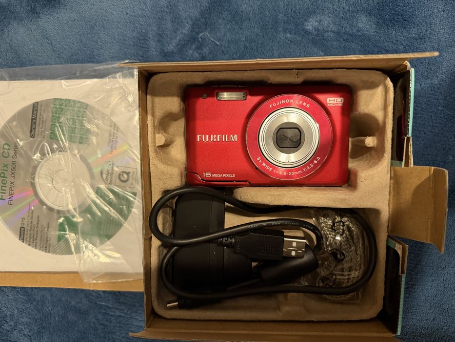 Aparat foto digital Fujifilm FinePix JX580, 16MP, Rosu