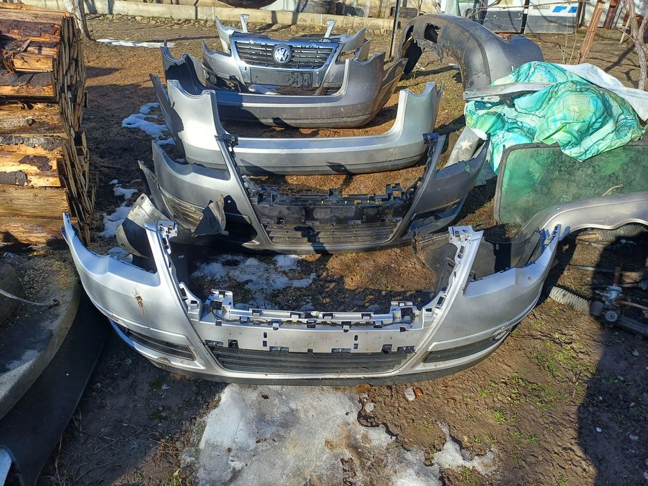 Bară față, bara spate cu senzori passat b6,gri,gri șobolan,