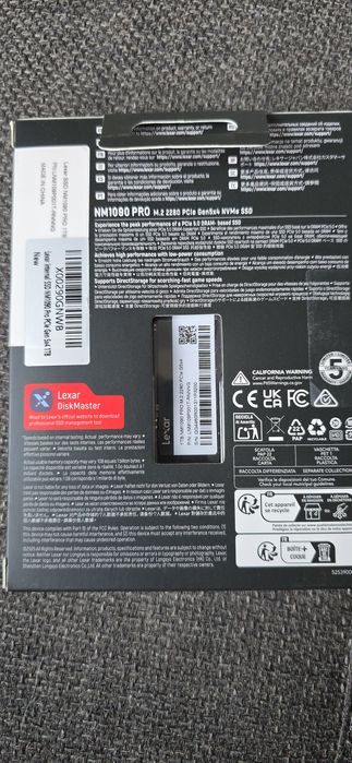 SSD 14000 MB/s Lexar Professional NM1090 PRO 1TB PCI Express Gen 5 x4 M.2 2280 m2