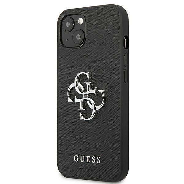 Guess hardcase saffiano 4g metal logo - дизайнерски кожен кейс за ipho