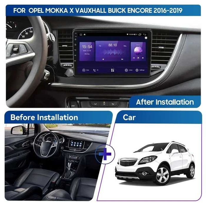 Мултимедия Двоен дин за Opel Mokka X Андроид плеър с Android Навигация