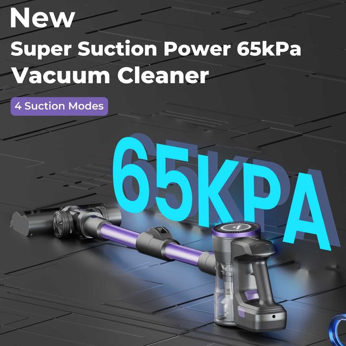 Безжична Вертикална Прахосмукачка - Yanhama H3 600W 65000Pa, 4-в-1!