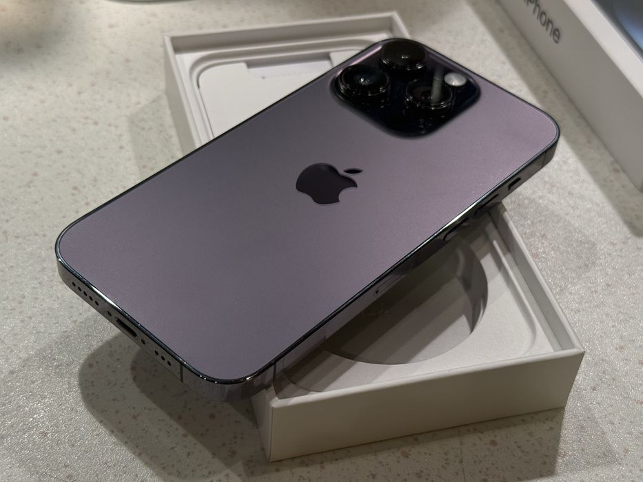 iPhone 14 Pro 256GB Deep Purple – Отличен, 100% Батерия.