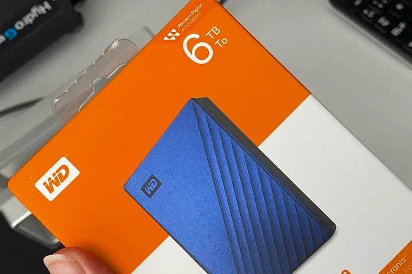 Hard Disk extern Western Digital My Passport 6TB, albastru, USB3.0, USB2.0,sigilat
