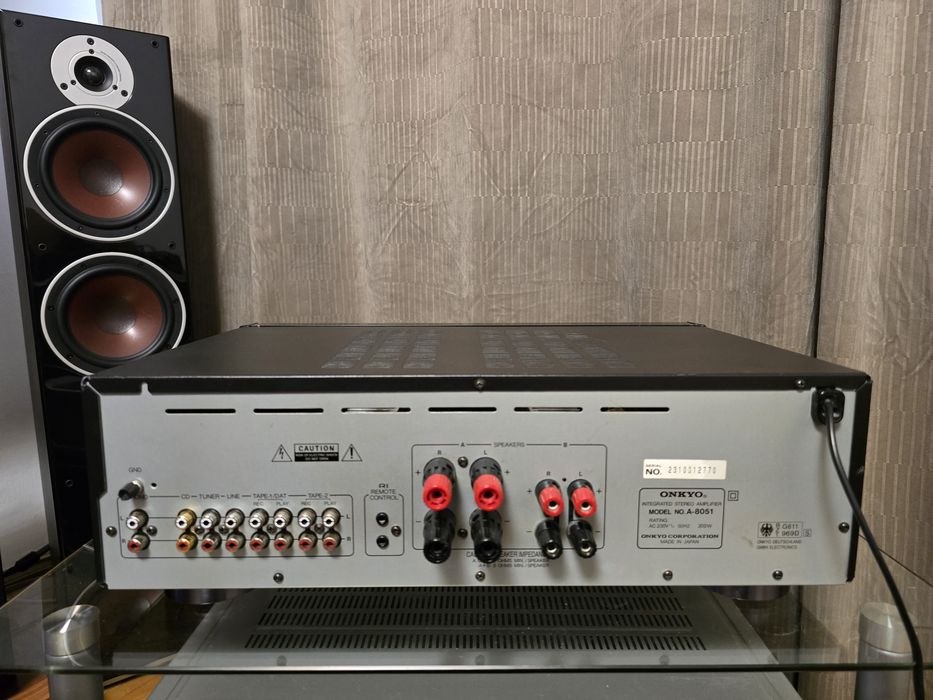 Onkyo Integra A-8051 – amplificator Hi-Fi japonez, High Current, 2x130W/4Ω, factor damping ridicat, sunet audiofil!