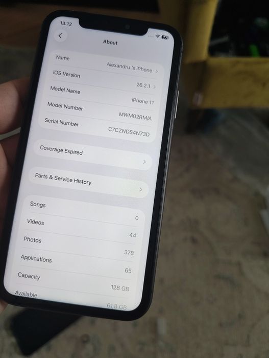 Iphone 11  64GB baterie noua