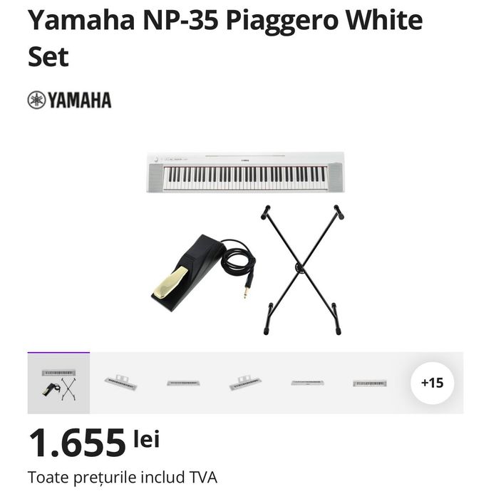 Pian Yamaha cu suport