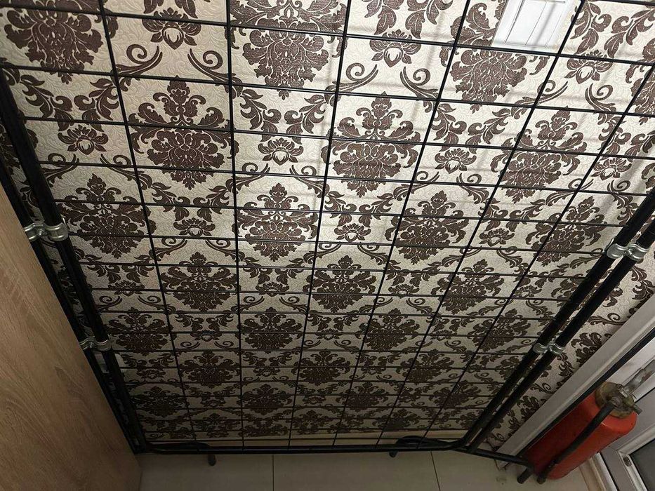 ПРОМО! Стелаж решетка за куки със стойка черен