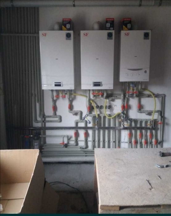 Установка газовых котлов, колонок