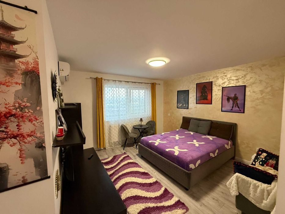 Persoana fizica PF Închiriez Ap 1 cam Bdul Poitiers TOWERS Bloc Nou-38.5mp utilat,mobilat-utilat, TV cablu si internet inclus in pretul afisat,LIBER