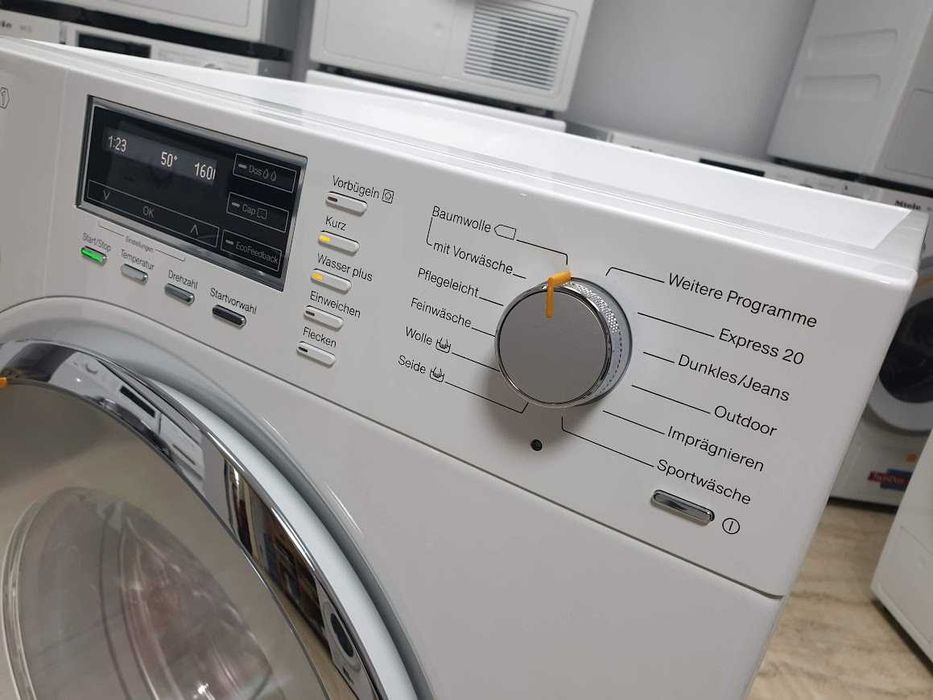 Miele W1 - TwinDos - Подсветка - Пералня Миеле 12м Гаранция