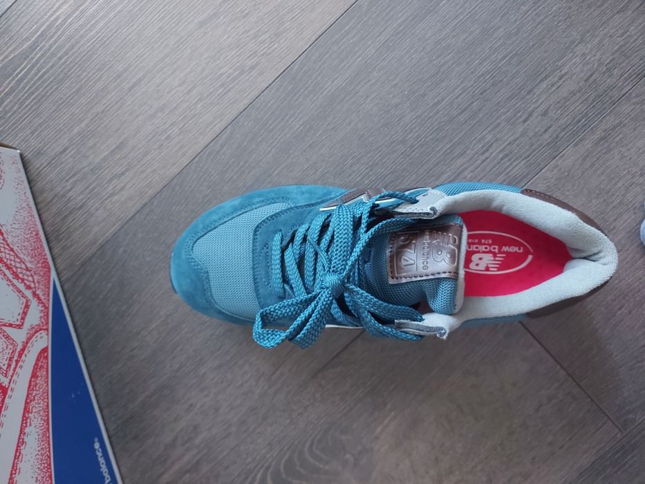 New Balance 574 Blue dk Brown