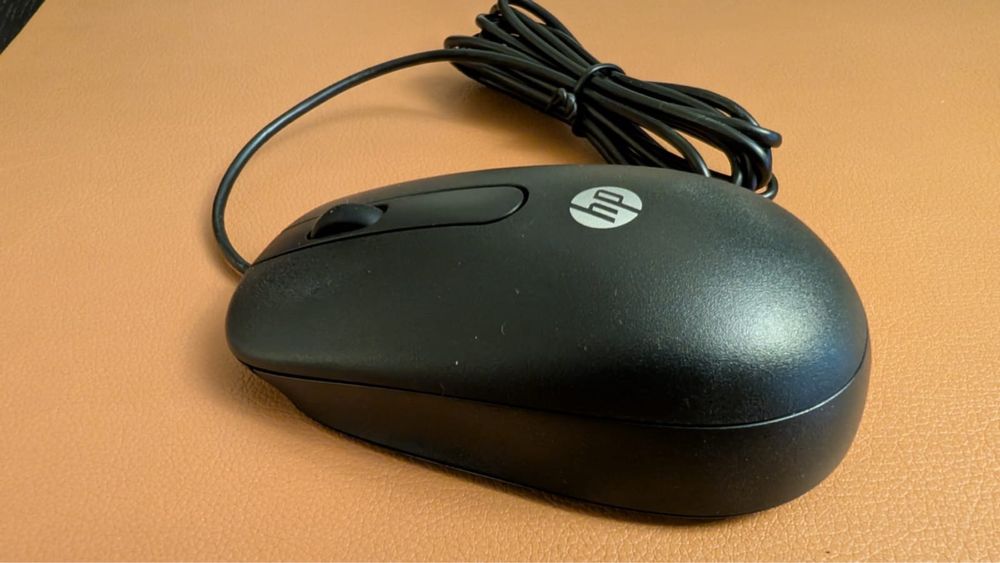 Mouse Laser HP USB, negru, model HP MOFYUO, optic, cu fir