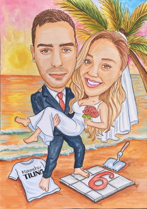 Карикатура,шарж по снимка, идея за подарък