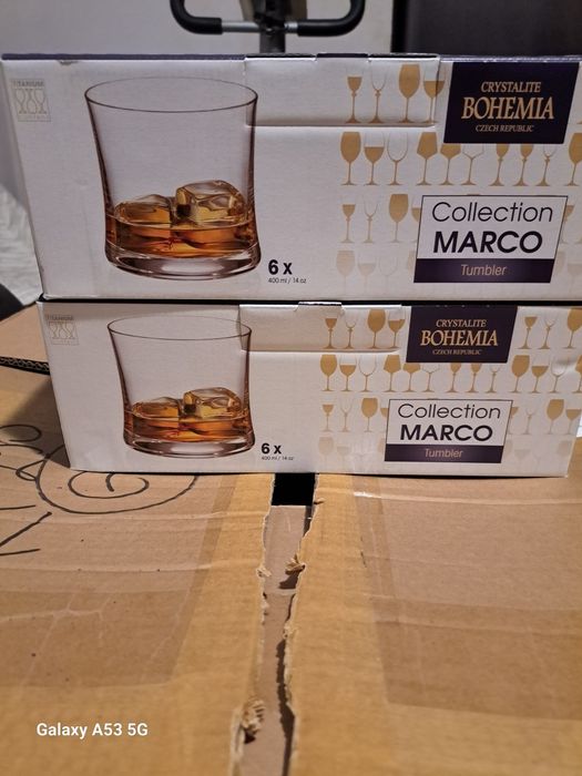 Pahare de crystaline ,setul de 6 bucati