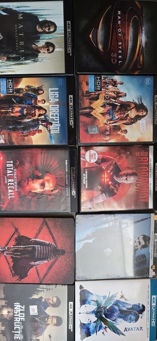 Filme blu-ray steelbook și 4k