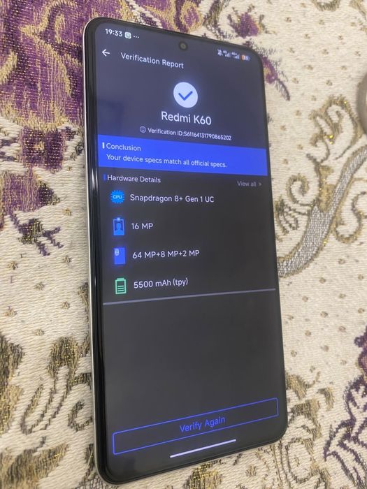 xiaomi redmi k60 256/8+4