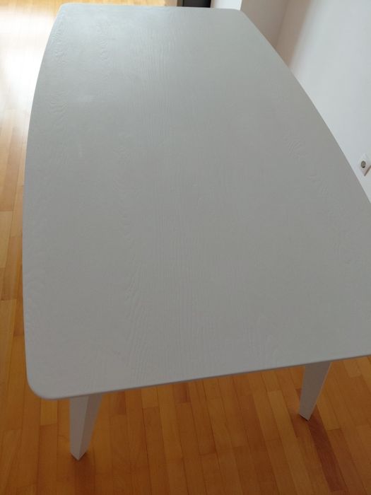 Masa Living Jasmin, Furniruita, Alb, 165 X 95 X 78 Cm