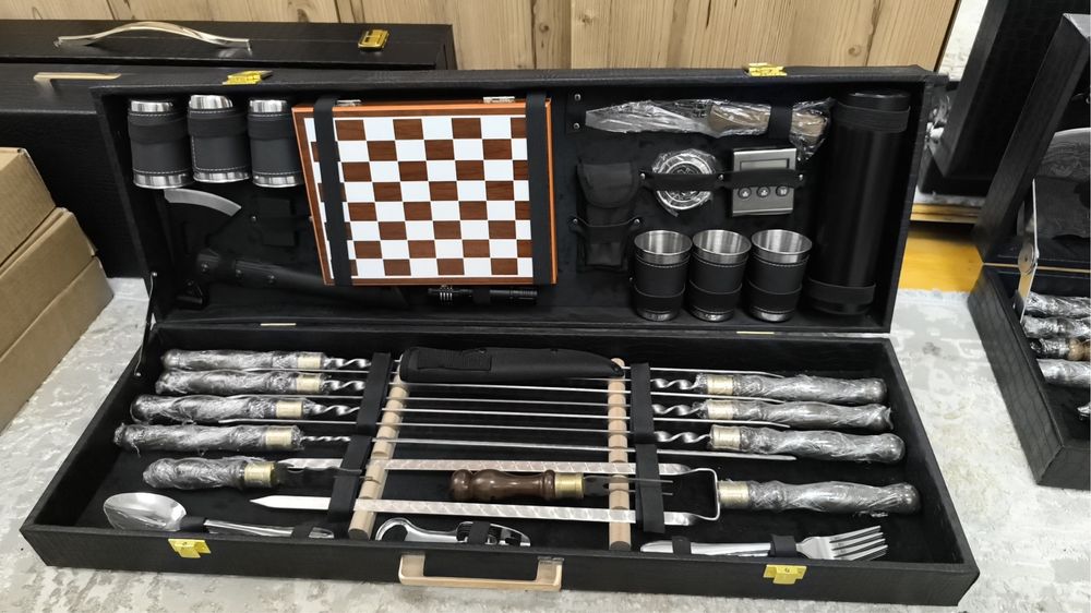 Премиум-наборы для настоящих ценителей отдыха! Набор шампуров!