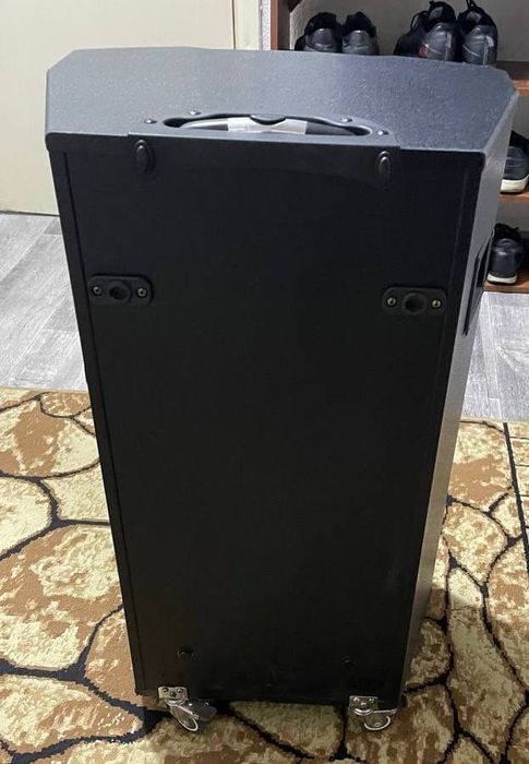 Колонка на ходу 500 ватт 2 микрофона дистанционного пульт управление