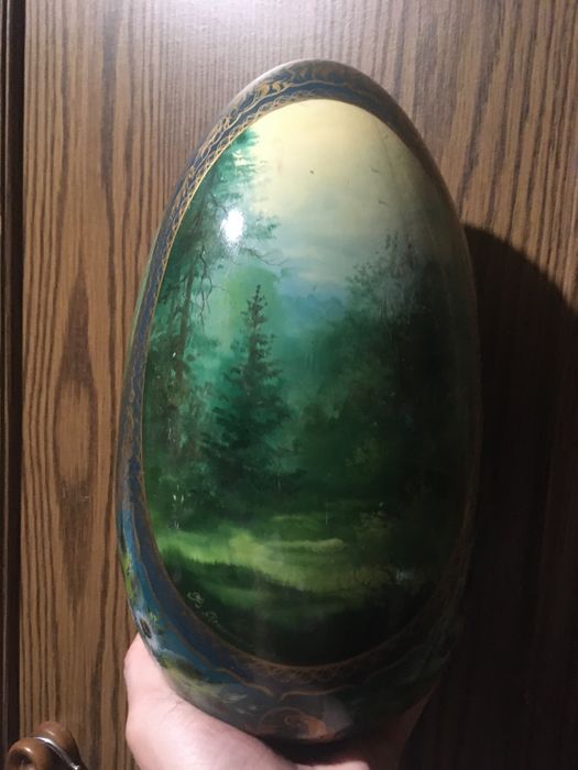 Яйцо деревянное расписанное