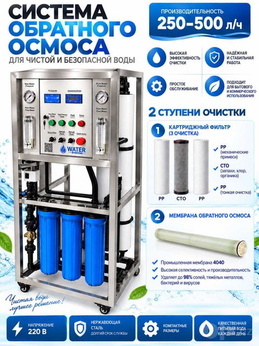 AKSIYA Teskari osmos sistemasi Suv filtr Система обратного осмоса