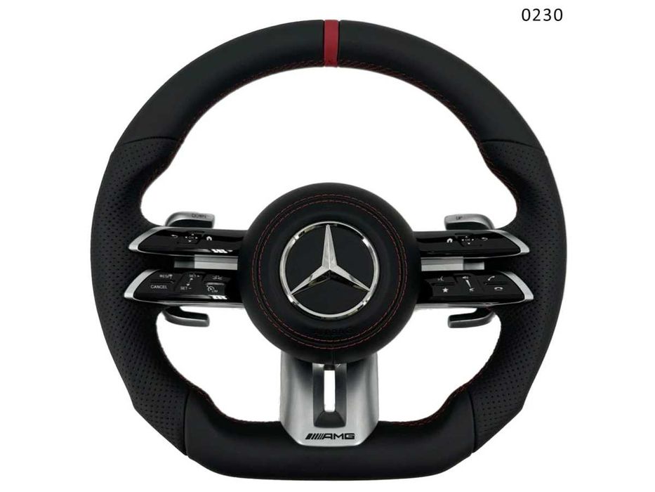 Volan sport AMG piele Nappa  Mercedes A B C CLA CLS E G GLC GLS GLE