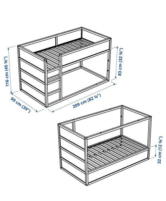 Vând Urgent pat reversibil Ikea