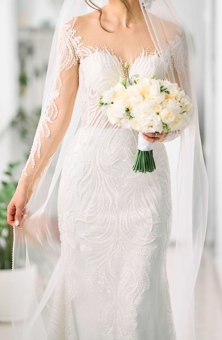 Rochie de mireasă unică – designer Ștefania Caragea – stare impecabilă