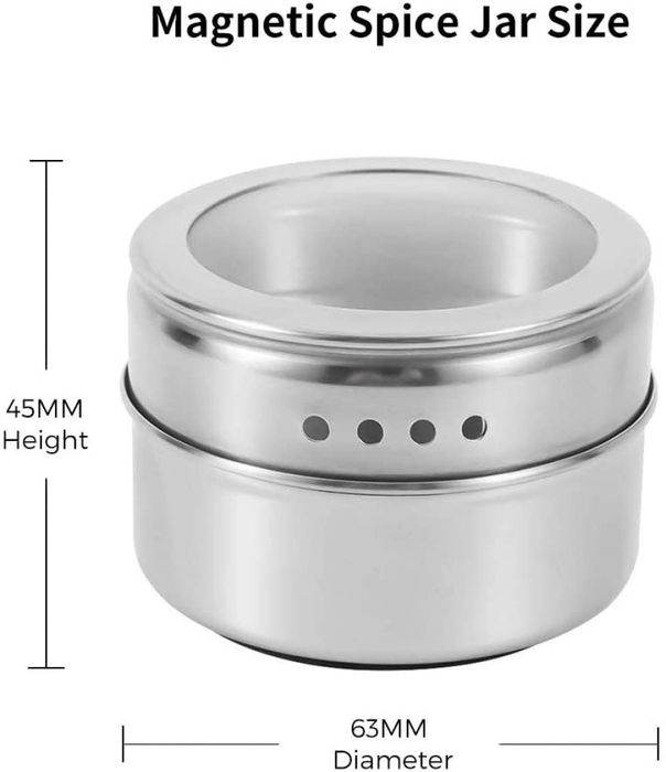 Комплект съдове за подправки на магнитна стойка