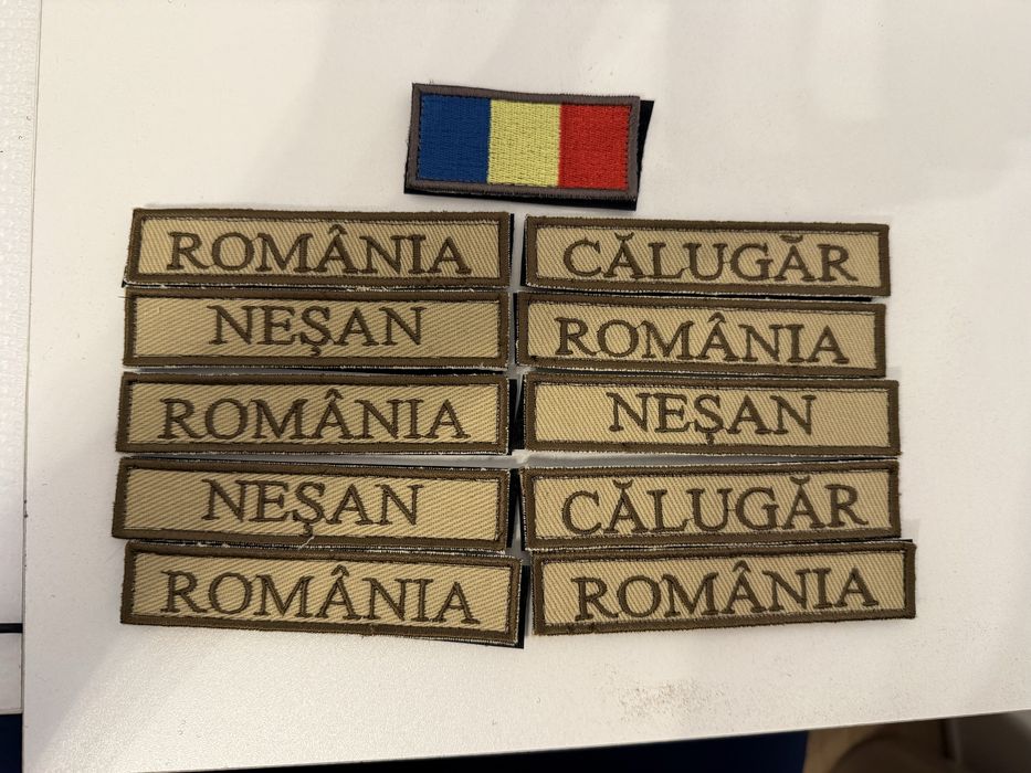 Nominale, embleme unitate, semn de arma militare